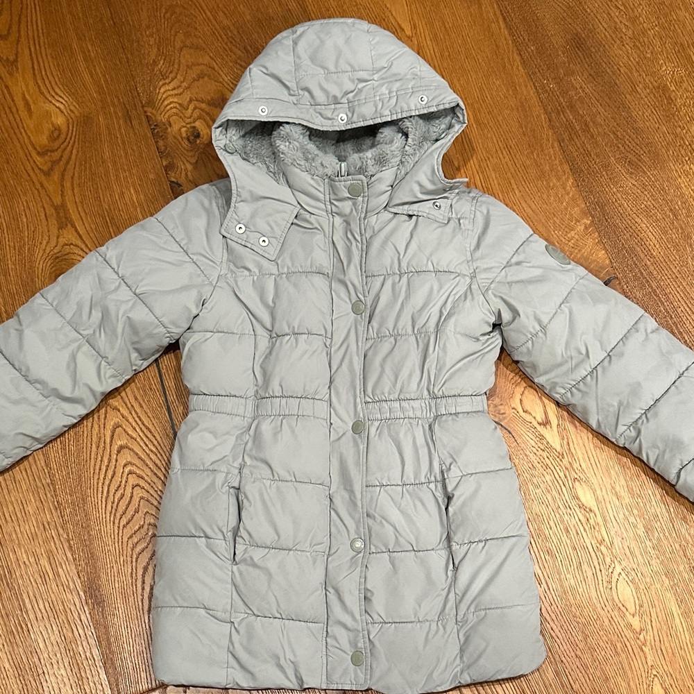 abercrombie kids Green Hooded Quilted Puffer Coat | Abercrombie kids jacket